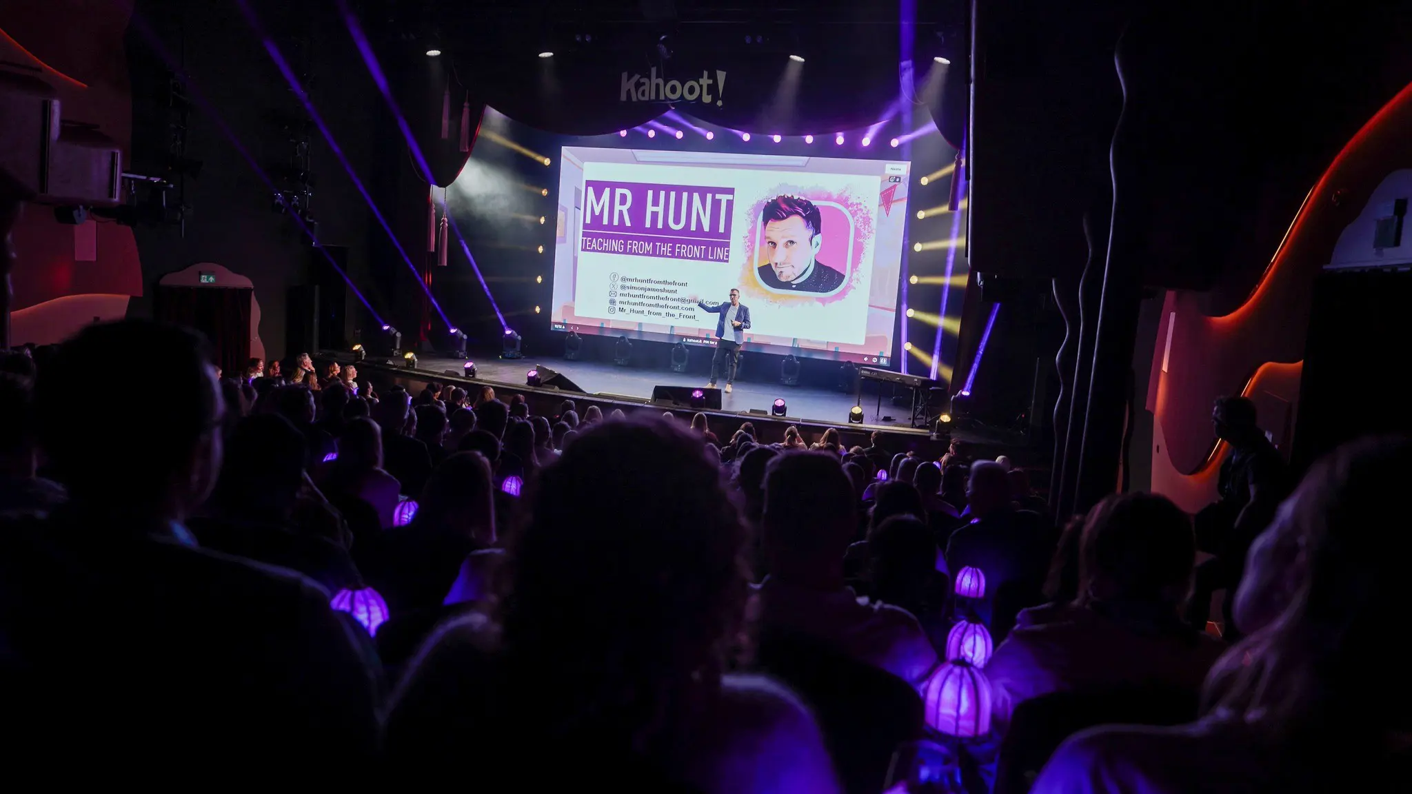 Simon Hunt speaking to a crowd